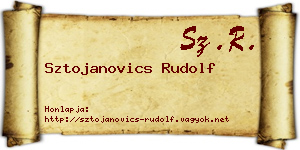 Sztojanovics Rudolf névjegykártya